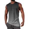 thumbnail image 1 of NTACZA Men's Tank Tops Sleeveless Athletic Basic Shirt Gradient Sports Crew Neck Mens Tshirt S, 1 of 5