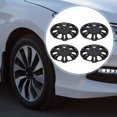 thumbnail image 2 of Unique Bargains 4Pcs R15/15 Inch Universal Wheel Rim Hub Cover Wheel Hub Caps Black Plastic, 2 of 8