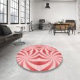 thumbnail image 4 of Ahgly Company Tapis d'Intérieur Lavables en Machine, Carrés de Transition, Rose Foncé, Carré de 5', 4 of 7