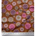 thumbnail image 1 of Soimoi Poly Georgette Fabric Mandala Kaleidoscope Decor Fabric Printed Yard 42 Inch Wide, 1 of 3