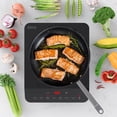 thumbnail image 2 of 11-in Portable Single Heating Element 1800-W Countertop Induction Cooktop in Black 120-V, 2 of 10
