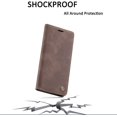 thumbnail image 4 of KOMI Wallet Case for Samsung Galaxy S8 Plus, Premium PU Leather Case Vintage Matte Wallet Flip Cover [Card Slots] [Magnetic Closure] Stand Function Folio Shockproof Full Protection Coffee, 4 of 5