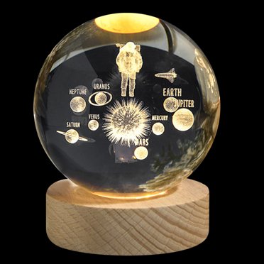 TopLLC 3D Crystal Ball,Crystal Ball Cosmic Series Night Light on Clearance