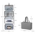thumbnail image 3 of EGNMCR Trousse de Toilette Portable, Sac de Rangement de Toilette de Voyage, Trousse de Séparation Sec et Humide avec Crochet, Sac de Rasage Suspendable et Imperméable, Trousse Cosmétique pour Homme,, 3 of 8