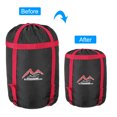 thumbnail image 4 of Unique Bargains Compression Stuff Sack, S Size Waterproof Sleeping Bag Storage Sack Black Red, 4 of 7