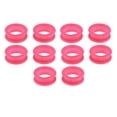 thumbnail image 1 of HILABEE 10pcs/set Candy Color Soft Scissors Shears Finger Thumb Rings Inserts Grips - Rose Red, 1 of 9
