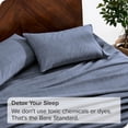 thumbnail image 3 of Bare Home Flannel Sheet Set - 100% Cotton - Deep Pocket - Queen, Heathered Indigo, 4-Pieces, 3 of 7