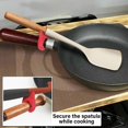 thumbnail image 4 of 1PC Spoon And Lid Rest 2 PCS Spoon Pot Pan Holder Spatula Bracket Clips Heat Resistance Non Slip Silicone Pot Spoon Holder Pot Clip Holder Fun Cartoon Spoon Rest For Pot Kitchen Gadget Pink, 4 of 6