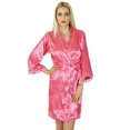 thumbnail image 1 of Bimba Women Rayon Kimono Sleeve Robe Bridesmaid Getting Ready Lace Coverup, 1 of 6