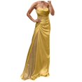 thumbnail image 1 of DAFEI Robe Maxi en Maille Aguichant pour Femmes, Épaules Dénudées, Manches Longues, Moulante Froncée, Boîte de Nuit, Fête, Concert, Tenue de Rave Nocturne, 1 of 3