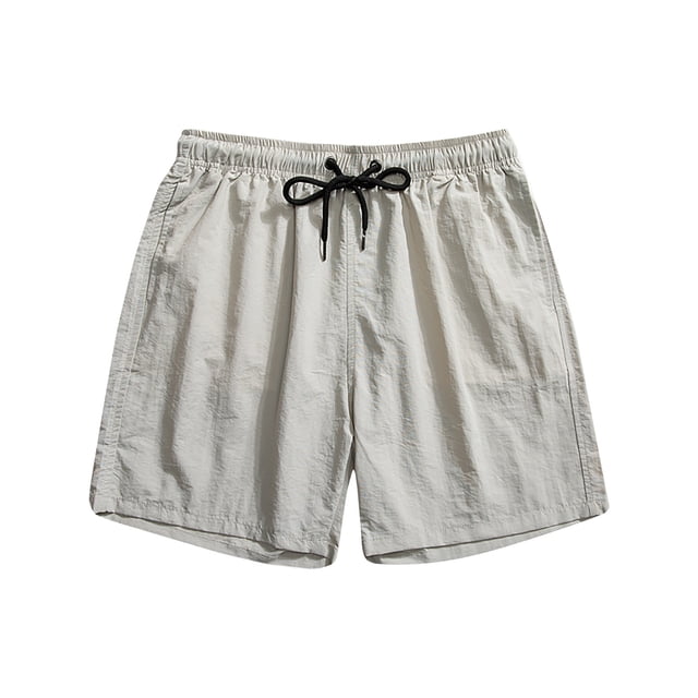 LSLJS Men's Holiday Solid ColorSpecial Print Beach Casual Trouser Shorts. Mens Shorts
