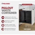 thumbnail image 2 of Rev-A-Shelf 27 Qt Double Pullout Waste Container Trash Can Bins, Black, 53WC-1527SCDM-218, 2 of 6