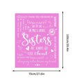 thumbnail image 3 of Dvkptbk Envelope Flannel Blanket Print Sister Envelope Blanket Birthday Gift Friend Blanket, 3 of 5