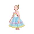 thumbnail image 2 of Girls Dress Rainbow Fluffy Layered Summer Princess Birthday Party Tutu 8 Years, 2 of 6