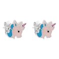 thumbnail image 1 of Quintessential Sterling Silver Enamelled Unicorn Stud, 1 of 1