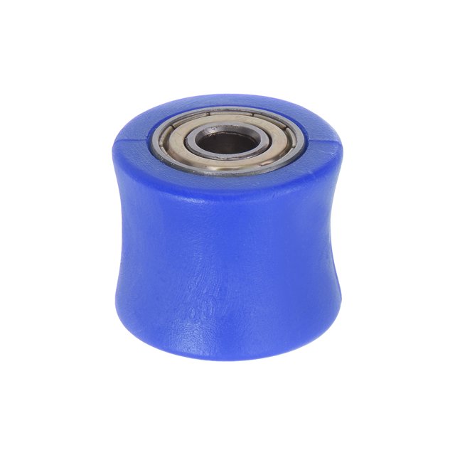 Unique Bargains Galet Tendeur de Chaîne 8 mm pour Vélo Porte Coulissante, Guide de Roue, Bleu
