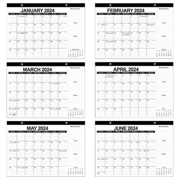 Calendrier Mural Mensuel Suspendu Délicat