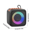 thumbnail image 3 of Chmadoxn Bluetooth Speaker,Bluetooth Audio RGB Colorful High Battery Low Latency Bluetooth Multifunctional Wide Area Sound Effect 5.3 Bluetooth Speaker Plastic Bluetooth speaker, 3 of 6