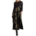 thumbnail image 2 of Mikilon Femmes Automne et Hiver Décontracté Ajusté à Manches Longues Longue Robe Imprimée Bohème, Robes D'automne pour Femmes, 2 of 6