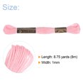 thumbnail image 2 of Unique Bargains Fil à Broder Rose Pâle, 8 m - 12 Écheveaux, 2 of 6