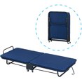 thumbnail image 4 of Nola Home Lit Pliant avec Matelas en Mousse, Lit d'Appoint pour Invités, Dossier Ajustable, Lit Portable avec Roues Verrouillables, 4 of 5