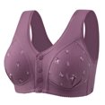 thumbnail image 1 of Saving Clearance 2025！Womens Plus Size Bras,Summer Clearance Bras for Womens,Woman's Solid Color Large Size Silk Thread Semi Fixed Cup Ventilate Bra Without Steel Rim, 1 of 2