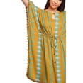 thumbnail image 4 of Moomaya Robe Courte de Caftan de Plage, Robe de Couverture Imprimée, Kaftan pour Femmes, Tenue de Plage, Couverture, 4 of 4