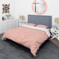 thumbnail image 3 of Designart 'Living Coral Pink' Mid-Century Duvet Cover Set, 3 of 4