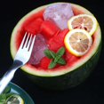thumbnail image 3 of "Silver Purpose Watermelon With Fork Ideal For Cutting & Serving Watermelon Ergonomic Handle Must Have For Summer Gatherings", 3 of 5