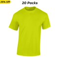 thumbnail image 1 of Radyan Best Hi-Vis Short Sleeve Safety T-Shirt, 20 Pack - 100% Polyester, Size: Adult, 1 of 5