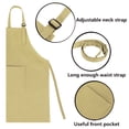 thumbnail image 4 of TOPTIE Kids Apron and Chef Hat Set, Adjustable Cotton Child Cooking Kitchen Apron, S-XXL-Khaki-M, 4 of 8