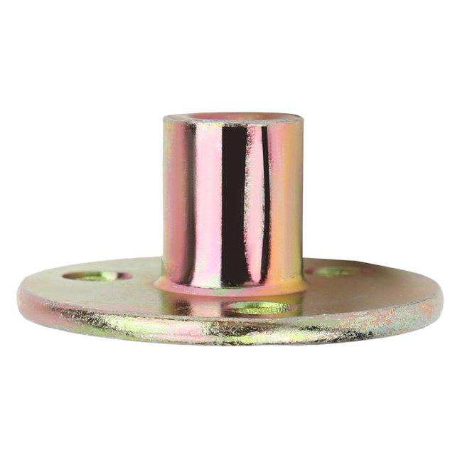 Fugacal 5 Pcs Écrou à Bride M6 / M8 / M10 Trou Brad Écrou en T Base Ronde en Fer Galvanisé Écrou en T