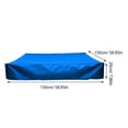 thumbnail image 2 of WEUVEB Lot de 1 Housse Carrée de Sable pour Enfants en Bleu avec Design de Cour de Jardin, 2 of 8