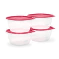 thumbnail image 1 of Rubbermaid TakeAlongs 5.2 Cup Food Storage Containers, Meal Prep Containers, Food Containers with Lids, Limited Edition Berry Pink, 1 of 5