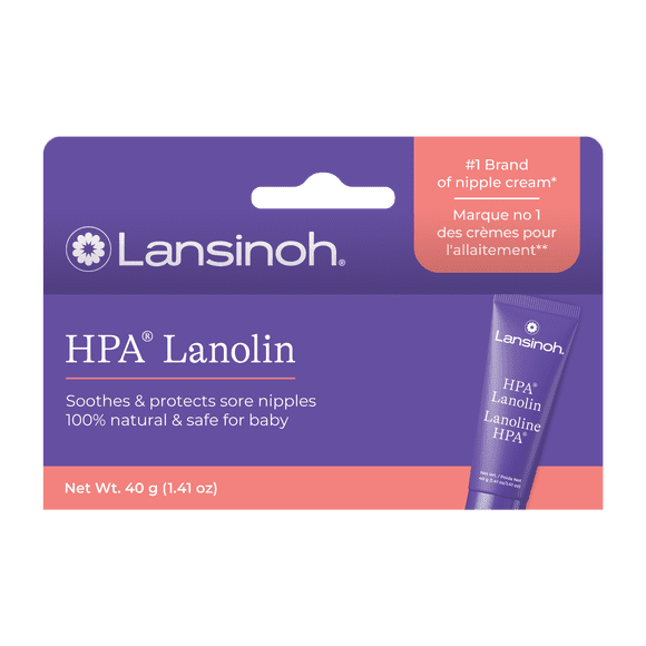 Lansinoh HPA Lanolin Nipple Cream, Soothes and Protects Sore, Dry Nipples, Breastfeeding Essentials, 40 Grams, Safe for Baby and Mom