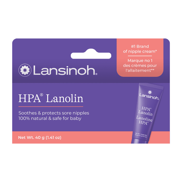 Lansinoh HPA Lanolin Nipple Cream, Soothes and Protects Sore, Dry Nipples, Breastfeeding Essentials, 40 Grams, Safe for Baby and Mom