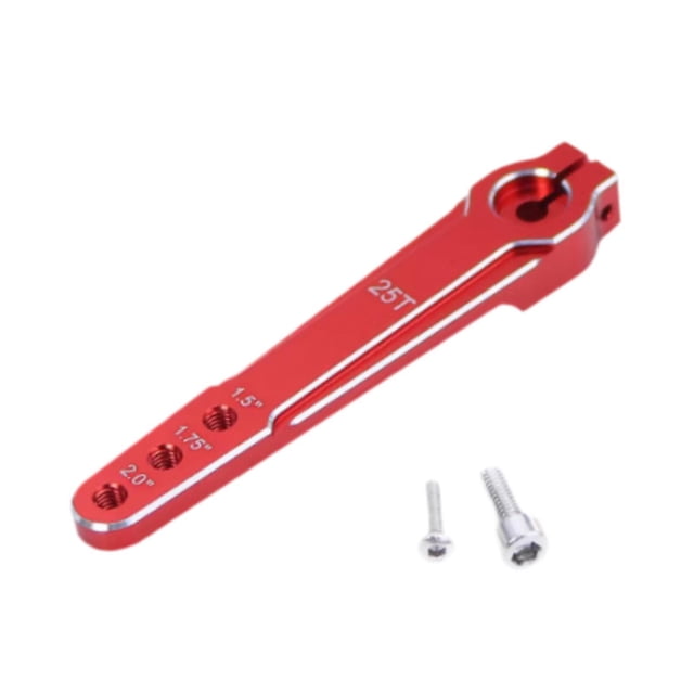 Tachiuwa Bras de Servo 25T Facile à Installer Servo RC en Métal pour Pièces d'Hélicoptère RC Rouge