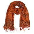 thumbnail image 1 of Peach Couture Elegant Reversible Paisley Pashmina Shawl Wrap, 1 of 1