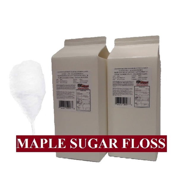 Fil à Sucre pour Barbe à Papa Professionnel Centerstage à Saveur d'Érable, Emballé en Deux cartons de 3,25 lb. Chaque carton Produit Environ 60-70 Cônes de Barbe à Papa Ou 35 Sacs de Barbe à Papa. Conçu pour les Foires, les Théâtres et les Parcs d'Attractions, les Contenants à Versement Facile Simplifient l'Utilisation. Idéal pour les Fabricants de Barbe à Papa.