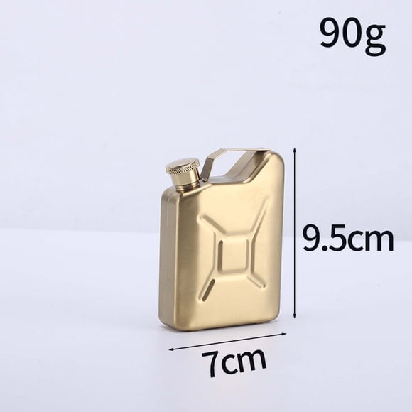 Pot en Acier Inoxydable, Flasque à Whisky Portable en Acier Inoxydable de 5 Oz - Pot à Huile Compact pour l'Extérieur et Contenant à Liqueur