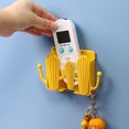 thumbnail image 3 of Wall Mounted Cactus Storage Box Punch-free Self-adhesive Remote Controller Mobile Phone Charging Organizer Holder Household Hook Bright Yellow, 3 of 8