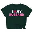 thumbnail image 2 of Meichang T-Shirts de la Saint-Valentin pour Femmes, Hauts Mignons avec Motif Cœur, Manches Courtes, Col Rond, Coupe Ample, 2 of 5