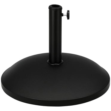 Outsunny Support de Base pour Parasol en Ciment de 55 Lb, Noir
