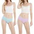 thumbnail image 2 of INNERSY Womens Underwear Packs Cotton Hipster Panties Mid/Low Rise 6-Pack (M, Bright), 2 of 6