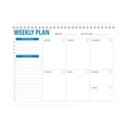 thumbnail image 2 of Weekly Planner Notebook 8-Lined Daily Sections 7-Day To-Do List Notepad Fractional Point System for Task Prioritization 25.4 x 19 cm Sturdy Cardboard Backing, 2 of 2