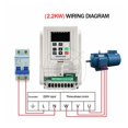 thumbnail image 2 of 220 0.45KW 0.75KW 1.5KW 2.2KW 4KW Single Phase Inverter VFD 2 3 Inverter Frequency Converter Frequenc Drive Spindle Speed ,Clear Interface, 2 of 6