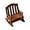 B, variante sur Décorations de Noël Vintage, Mini Chaise Berçante Européenne en Bois Vintage de Noël Petite Poupée en Tissu Miniature Mobilier Chaise Accessoires Pendentif Modèle, Mini Ornements de Noël