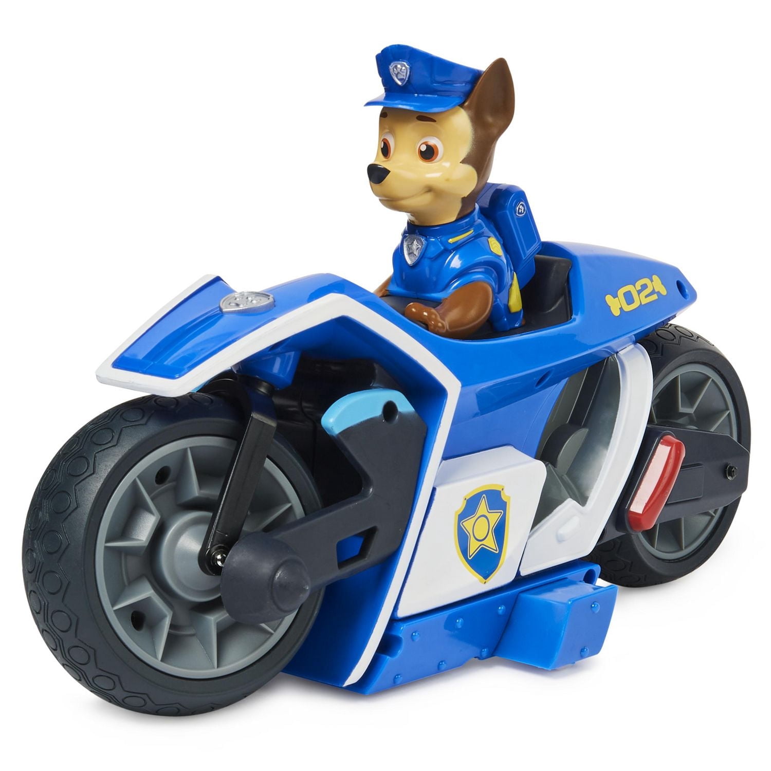 PAW Patrol, Chase RC Motorcycle, moto radiocommandée du film, véhicules radiocommandés pour les enfants à partir de 3 ans
