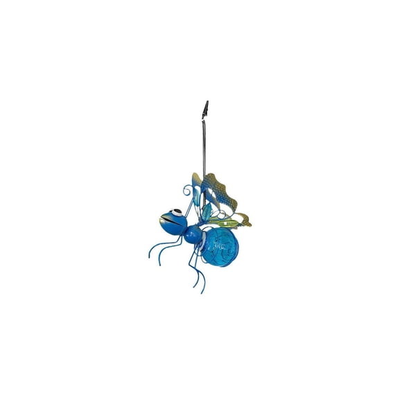 TIELUTT Lampe de Jardin Solaire Bleue Design Unique Lampe de Jardin Solaire Lumières Panneau Solaire Extérieur Mur Lumières de Jardin Extérieures Grande Lampe pour Chambre Lampe de Lecture à Pince Tête de Lit Lumières Étoilées pour Plafond de Voiture