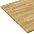 thumbnail image 3 of vidaXL Table Top Solid Oak Wood Rectangular 23 mm 140x60 cm, 3 of 4